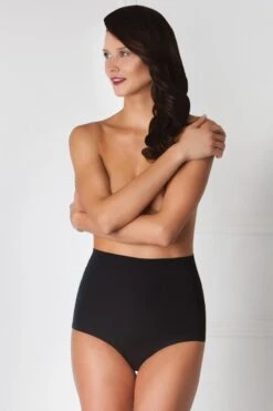 Amoralle - Classic High Waist Briefs - Black