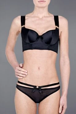 Bordelle Lingerie - Harness Thong - Black -Exquisites Dessous-Geschäft 6 1879 1280x1280