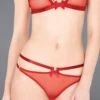 Bordelle Lingerie - Harness Thong G-String - Red