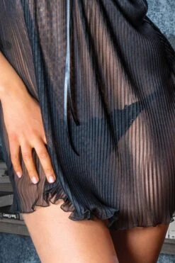 Ambra Lingerie - Jacquard Satin Babydoll - Bronze -Exquisites Dessous-Geschäft AMBRA LINGERIE JACQUARD NEGLIGEE 4 1280x1280