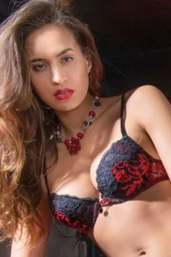 Ambra Lingerie - Passion Push Up Bra Oil - Red -Exquisites Dessous-Geschäft AMBRA LINGERIE PASSION PUSH UP OIL RED VELVET 7 1280x1280