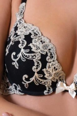 Ambra Lingerie - Platinum Push-up Bra Oil - Black Seta -Exquisites Dessous-Geschäft AMBRA PUSH UP OIL BH 0336F NERO SETA 4 1280x1280