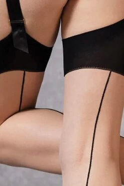 Bluebella - Thigh High Stockings With Backseam - Sheer Black 11 Bluebella - Thigh High Stockings With Backseam - Sheer Black -Exquisites Dessous-Geschäft BLUEBELLA 41456 BACK SEAM LEG PLAIN TOP STOCKINGS BLACK 6 1280x1280