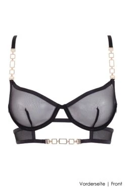 Bluebella - Calypso Wired Bra - Black -Exquisites Dessous-Geschäft BLUEBELLA CALYPSO BRA BLACK GOLD 2 1280x1280