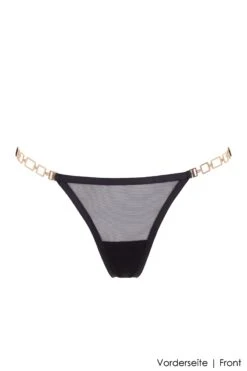Bluebella - Calypso Thong - Black -Exquisites Dessous-Geschäft BLUEBELLA CALYPSO THONG BLACK GOLD 2 1280x1280