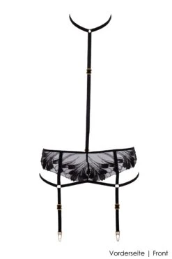 Bluebella - Colette Body Harness - Black -Exquisites Dessous-Geschäft BLUEBELLA COLETTE SUSPENDER HARNESS BLACK 1 1280x1280