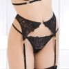 Bluebella - Nadia Suspender Belt - Black -Exquisites Dessous-Geschäft BLUEBELLA NADIA SUSPENDER 3 1280x1280
