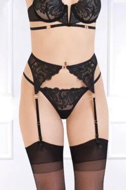 Bluebella - Nadia Suspender Belt - Black -Exquisites Dessous-Geschäft BLUEBELLA NADIA SUSPENDER 7 1280x1280