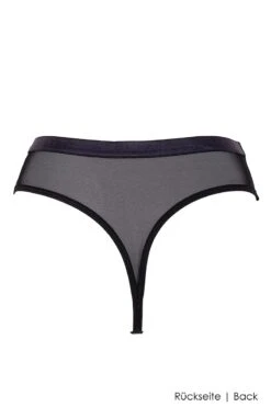 Bluebella - Oslo High Waist Thong - Black -Exquisites Dessous-Geschäft BLUEBELLA OSLO HIGH WAIST THONG BLACK 5 1280x1280