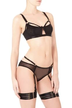 Bordelle Lingerie - Bondage Belle Soft Cup Bra - Black -Exquisites Dessous-Geschäft BORDELLE BONDAGE BELLE SOFT CUP BRA SCHWARZ 8 1280x1280