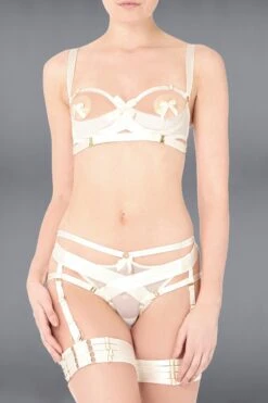 Bordelle Lingerie - Bondage Harness Brief Crotchless - Cream -Exquisites Dessous-Geschäft BORDELLE BONDAGE HARNESS BRIEF OUVERT CREAM 5 1280x1280