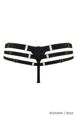 Bordelle Lingerie - Art Deco Multi Strap Thong - Black -Exquisites Dessous-Geschäft BORDELLE LINGERIE ART DECO MULTI STRAP THONG BLACK 7 1280x1280