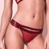 Bordelle Lingerie - Art Deco Multi Strap Thong - Red -Exquisites Dessous-Geschäft BORDELLE LINGERIE ART DECO MULTI STRAP THONG RED 8 1280x1280