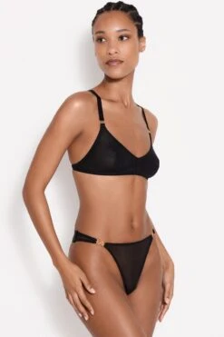 Bordelle Lingerie - Cadi Thong - Black -Exquisites Dessous-Geschäft BORDELLE LINGERIE CADI THONG SCHWARZ 7 1280x1280