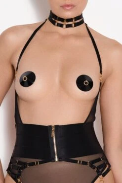 Bordelle Lingerie - Circe Collar - Black -Exquisites Dessous-Geschäft BORDELLE LINGERIE CIRCE COLLAR SCHWARZ 12 1280x1280