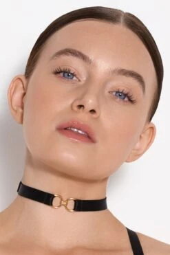 Bordelle Lingerie - Circe Strap Collar - Black