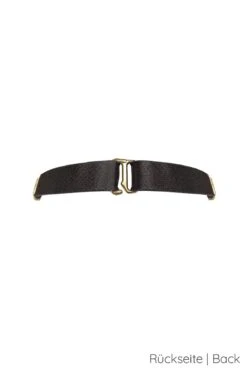 Bordelle Lingerie - Circe Strap Collar - Black -Exquisites Dessous-Geschäft BORDELLE LINGERIE CIRCE STRAP COLLAR SCHWARZ 7 1280x1280