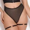 Bordelle Lingerie - Circe Strap Garters Set - Black -Exquisites Dessous-Geschäft BORDELLE LINGERIE CIRCE STRAP GARTERS SCHWARZ 13 1280x1280
