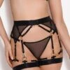 Bordelle Lingerie - Dia Suspender Belt - Black -Exquisites Dessous-Geschäft BORDELLE LINGERIE DIA SUSPENDER SCHWARZ 1 1280x1280