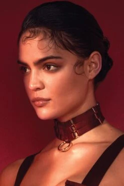Bordelle Lingerie - Merida Bondage Collar - Burgundy