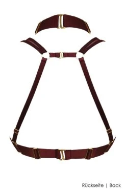 Bordelle Lingerie - Merida Soft Collar Crop Top - Burgundy -Exquisites Dessous-Geschäft BORDELLE LINGERIE MERIDA SOFT COLLAR COP TOP MORELLO 5 1280x1280