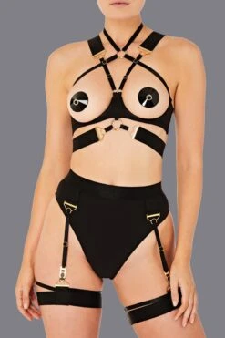 Bordelle Lingerie - Rey High Waist Thong - Black 14 Bordelle Lingerie - Rey High Waist Thong - Black -Exquisites Dessous-Geschäft BORDELLE LINGERIE REY HIGH WAIST THONG BLACK 4 1280x1280