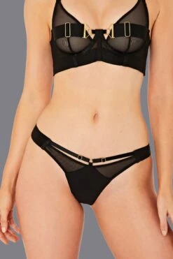 Bordelle Lingerie - Rey Thong - Black