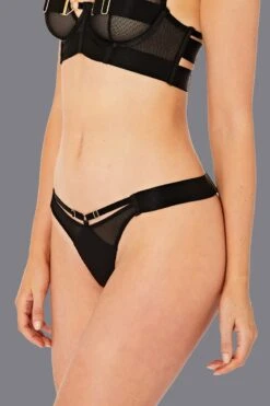 Bordelle Lingerie - Rey Thong - Black -Exquisites Dessous-Geschäft BORDELLE LINGERIE REY THONG BLACK 5 1280x1280