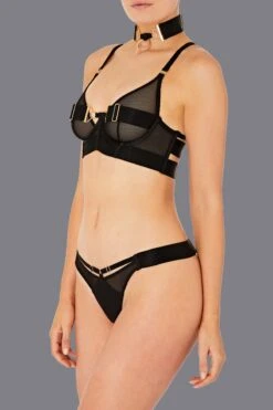 Bordelle Lingerie - Rey Thong - Black -Exquisites Dessous-Geschäft BORDELLE LINGERIE REY THONG BLACK 6 1280x1280