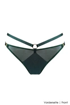 Bordelle Lingerie - Ula Strap Thong - Eden Green