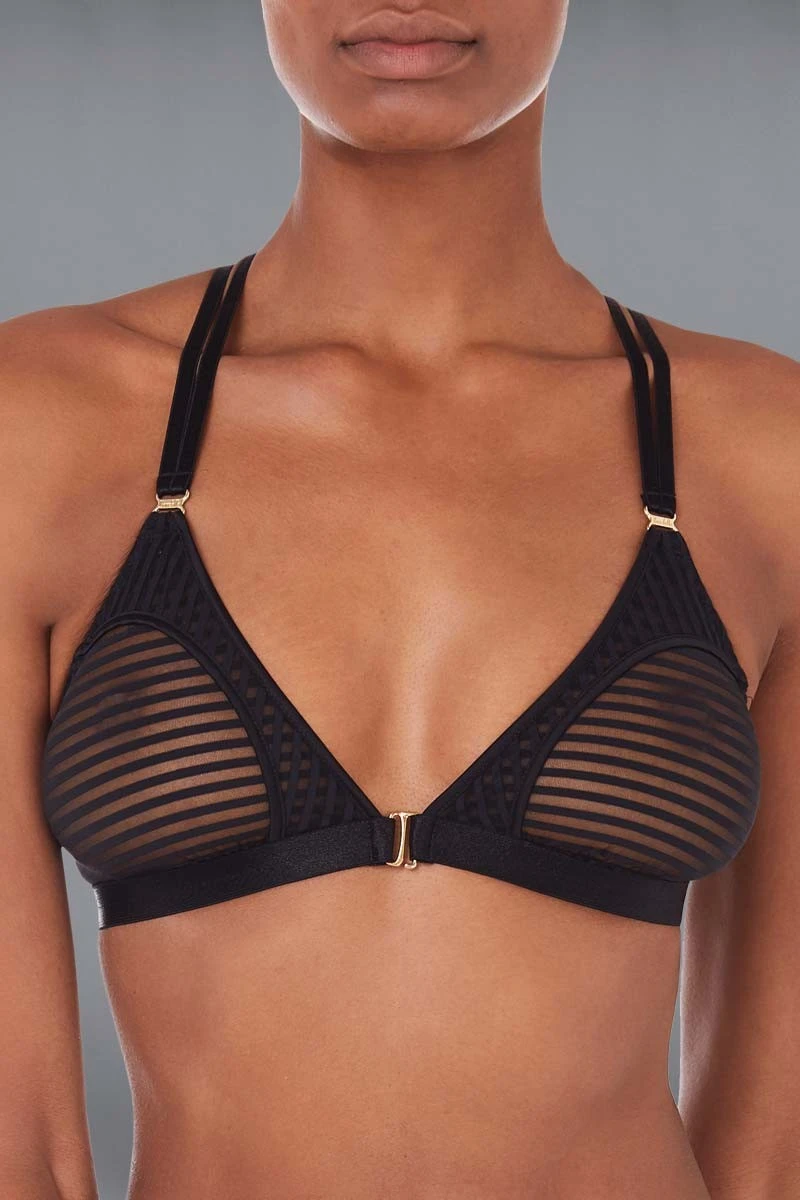 Bordelle Lingerie - Scala Soft Cup Bra Triangle Bra - Black 8 Bordelle Lingerie - Scala Soft Cup Bra Triangle Bra - Black – Bild 6