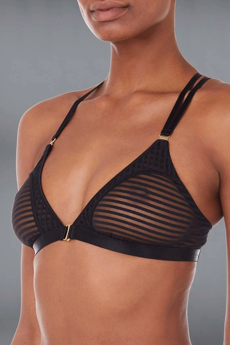 Bordelle Lingerie - Scala Soft Cup Bra Triangle Bra - Black 10 Bordelle Lingerie - Scala Soft Cup Bra Triangle Bra - Black – Bild 8