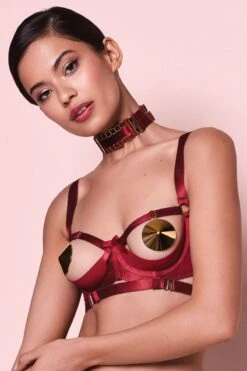 Bordelle Lingerie - Gold Plated Nipplets - 24K Gold -Exquisites Dessous-Geschäft BORDELLE SIGNATURE GOLD NIPPLETS C 1280x1280