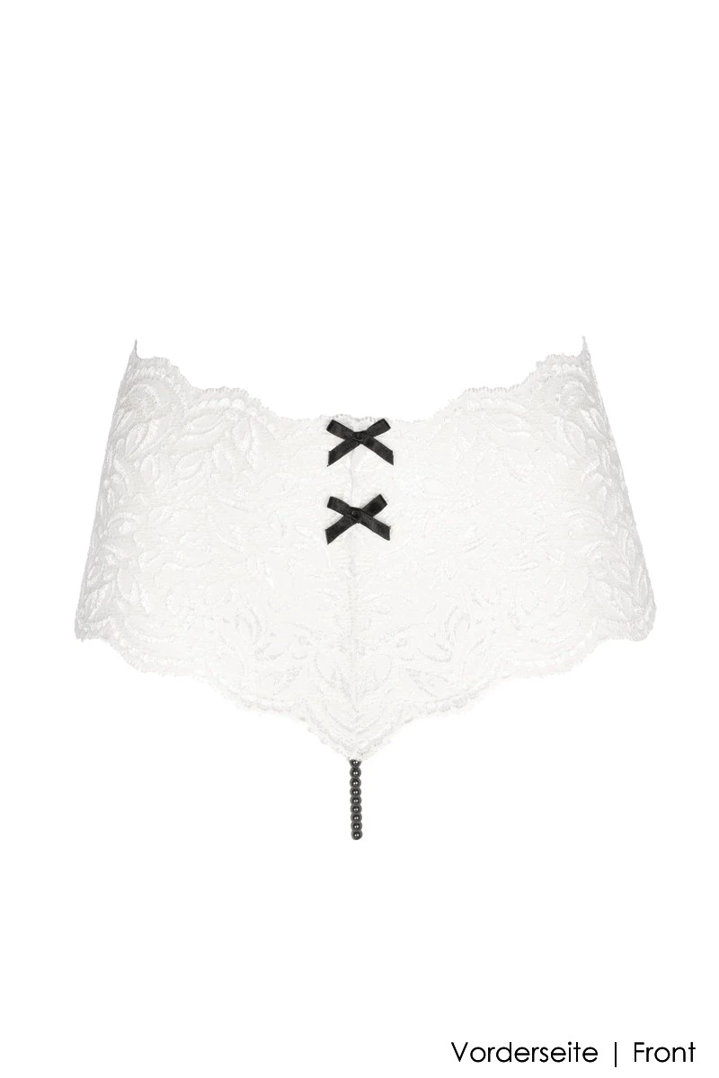 Bracli - Paris Dark Pearl Thong Panty - White Black 7 Bracli - Paris Dark Pearl Thong Panty - White Black – Bild 5