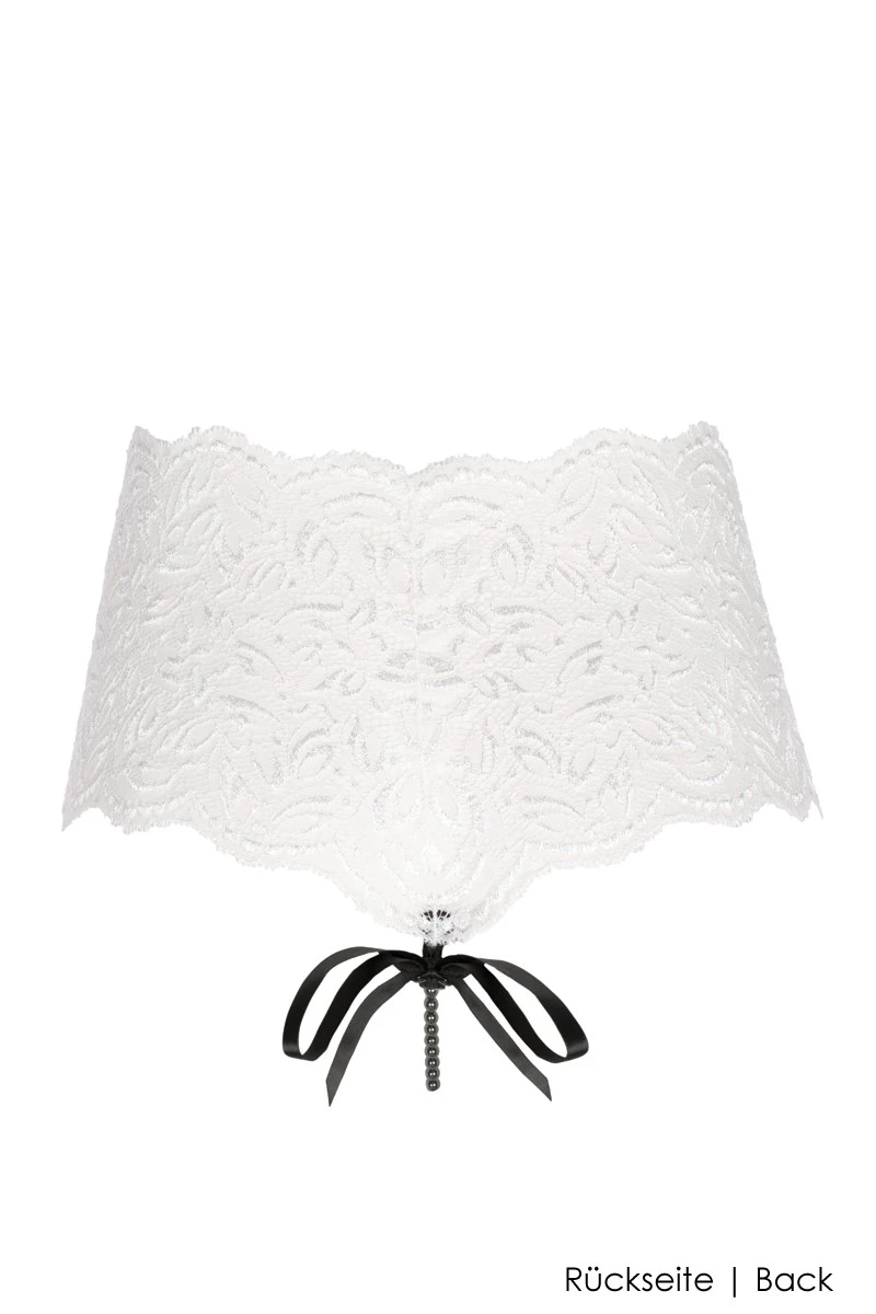 Bracli - Paris Dark Pearl Thong Panty - White Black 8 Bracli - Paris Dark Pearl Thong Panty - White Black – Bild 6