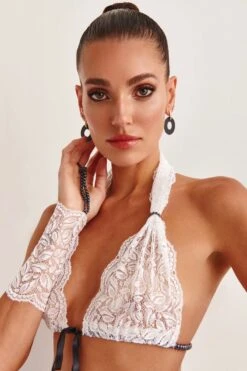 Bracli - Paris Dark Bra - White Black