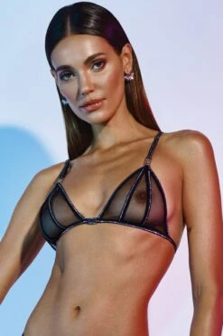 Bracli - Manhattan Crossed Bra Triangle Bra - Black