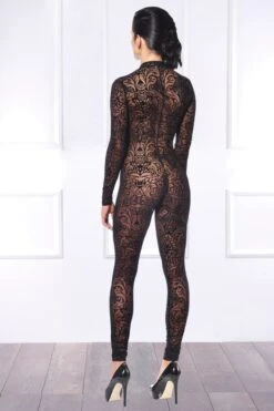 Maison Catanzaro - Sweety Maori Tattoo Catsuit - Black -Exquisites Dessous-Geschäft CATANZARO SWEETY CATSUIT MAORI SCHWARZ 2 1280x1280
