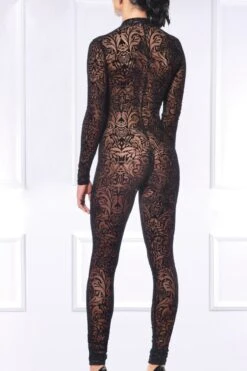 Maison Catanzaro - Sweety Maori Tattoo Catsuit - Black -Exquisites Dessous-Geschäft CATANZARO SWEETY CATSUIT MAORI SCHWARZ 4 1280x1280