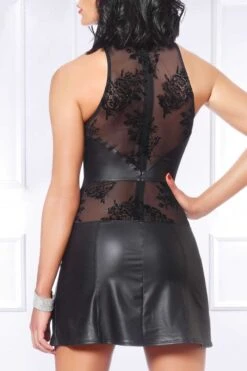 Maison Catanzaro - Victoria Wetlook Robe - Black -Exquisites Dessous-Geschäft CATANZARO VICTORIA ROBE 4 1280x1280