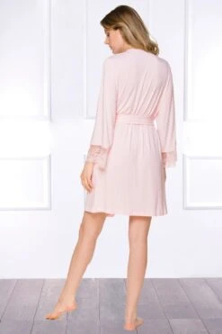 Coemi - Aurora Micromodal Kimono - Rose -Exquisites Dessous-Geschäft COEMI AURORA KIMONO SWEET ROSE 8jpg 1280x1280