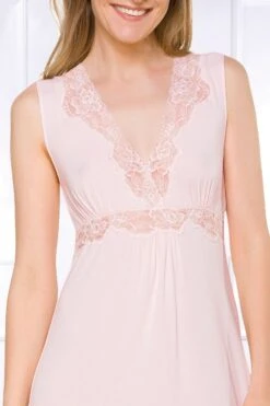Coemi - Aurora Micromodal Nightdress - Rose (long) -Exquisites Dessous-Geschäft COEMI AURORA LONG NIGHTDRESS 222C601 SWEET ROSE 3 1280x1280