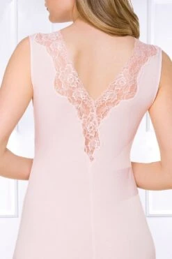Coemi - Aurora Micromodal Nightdress - Rose (long) -Exquisites Dessous-Geschäft COEMI AURORA LONG NIGHTDRESS SHORT DRESSES SWEET ROSE 549EM20eC2MaFQ 1280x1280