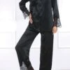 Coemi - Ayana Satin Pyjama Set - Black -Exquisites Dessous-Geschäft COEMI AYANA PYJAMA BLACK 1 1280x1280