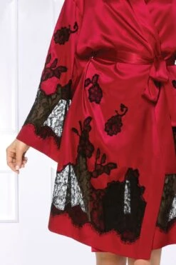 Coemi - Ayana Satin Kimono - Red -Exquisites Dessous-Geschäft COEMI AYANA SHORT KIMONO CHERRY BLACK 4 1280x1280