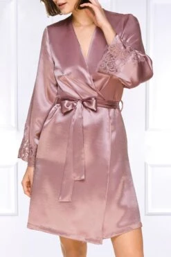 Coemi - Eline Satin Kimono - Dusty Pink -Exquisites Dessous-Geschäft COEMI ELINE KIMONO DUSTY PINK 2 1280x1280