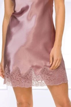 Coemi - Eline Satin Slip Dress - Dusty Pink -Exquisites Dessous-Geschäft COEMI ELINE NIGHTDRESS DUSTY PINK 2 1280x1280