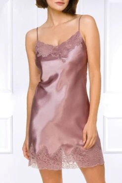 Coemi - Eline Satin Slip Dress - Dusty Pink -Exquisites Dessous-Geschäft COEMI ELINE NIGHTDRESS DUSTY PINK 3 1280x1280