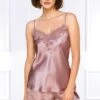 Coemi - Eline Satin Pajama Set - Dusty Pink