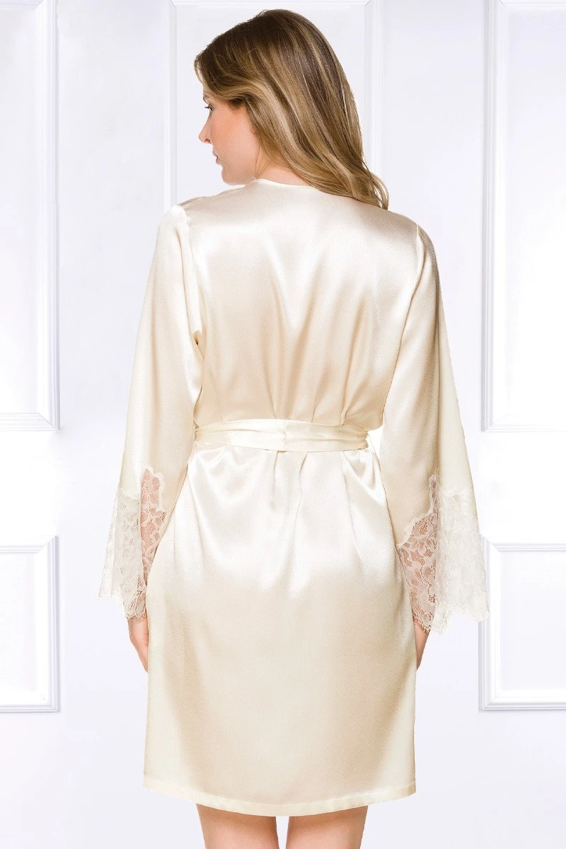 Coemi - Federica Satin Kimono - Champagne 4 Coemi - Federica Satin Kimono - Champagne – Bild 2